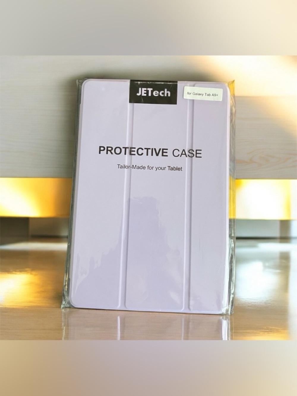 NEW Light Purple JETech Protective Case Samsung Galaxy Tablet A9+ Back Tri-Fold